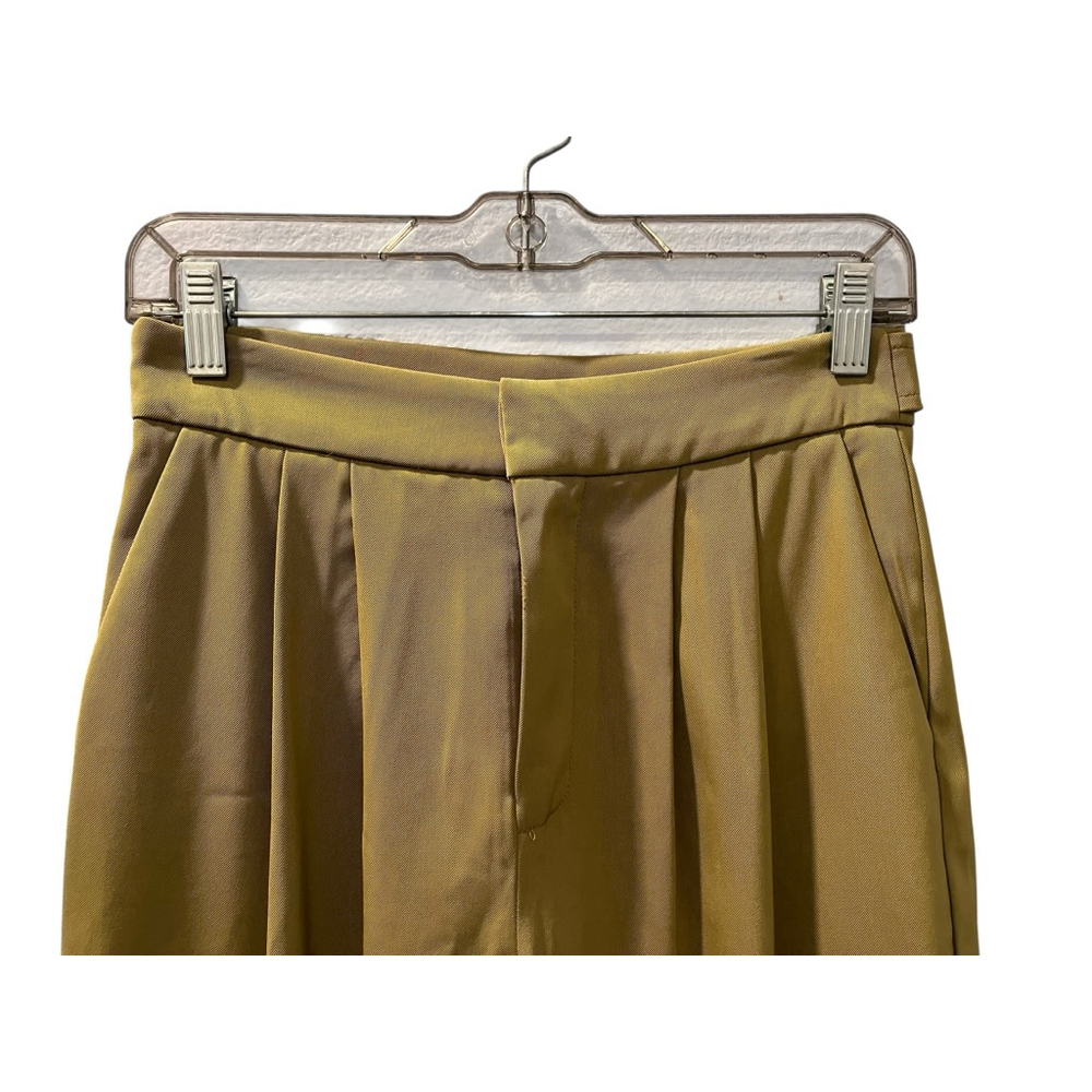 Anthropologie Avec Les Filles Barrel Leg Green Cargo Pants Size 2 Zip Pleated - Picture 6 of 11